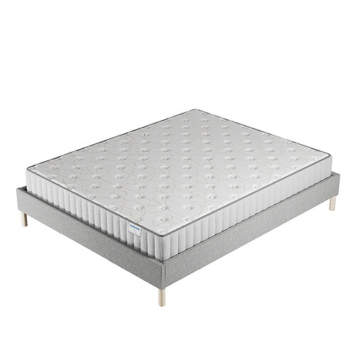 November Sleep Ensemble 140x200 cm, Sommier + Matelas Mousse, ép.22cm à mémoire de forme