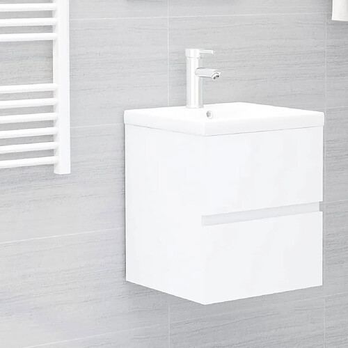 VidaXL Armoire d'Évier - Blanc