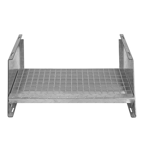 Monstershop Marche pour Escalier Caillebotis 600mm x 240 mm - Acier Galvanisé DIN 24537 EN ISO 1461
