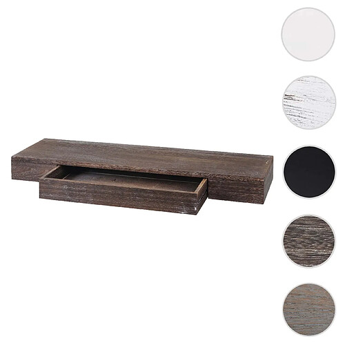 Mendler Étagère murale bois – Brun