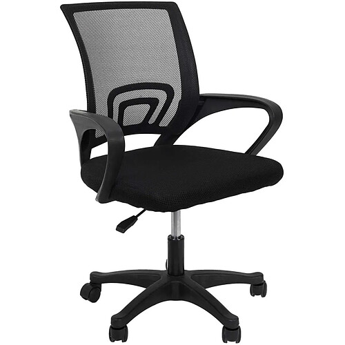 The home deco factory fauteuil de bureau Pete - Noir