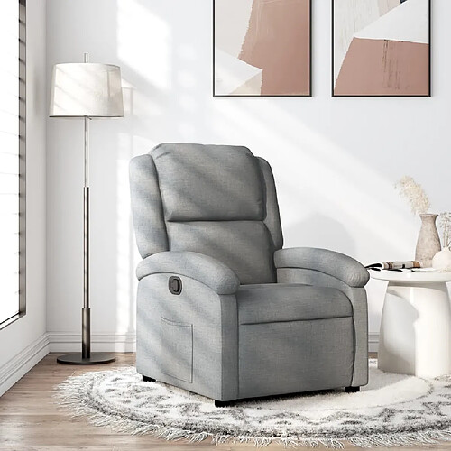 VIDAXL Fauteuil inclinable - Gris clair