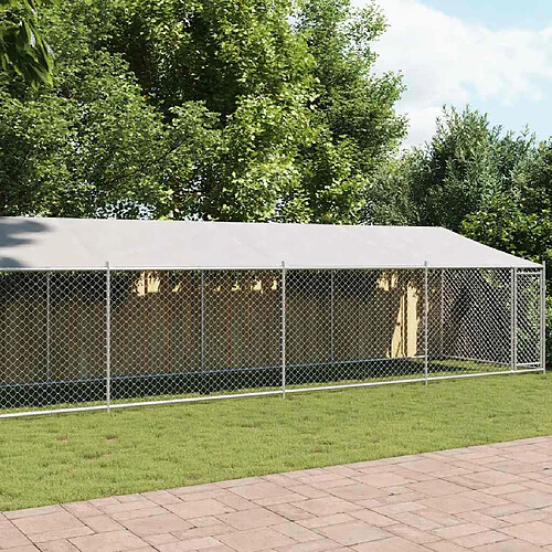 vidaXL Cage avec Toit et Porte 20 m²