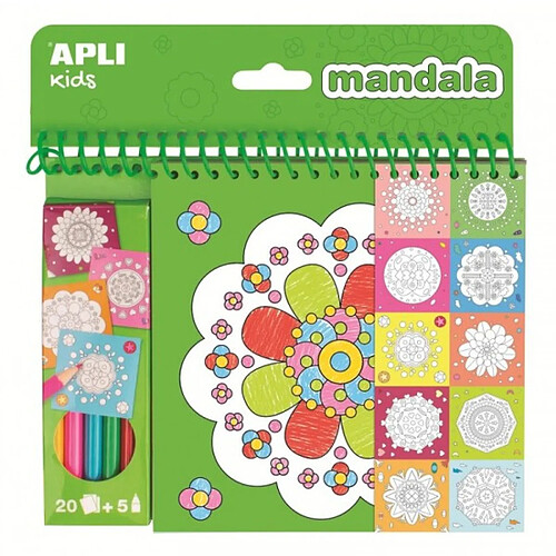 Apli Cahier de coloriage mandala - 20 pièces