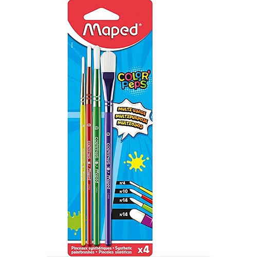 Maped Coffret pinceaux peinture - 10 pièces