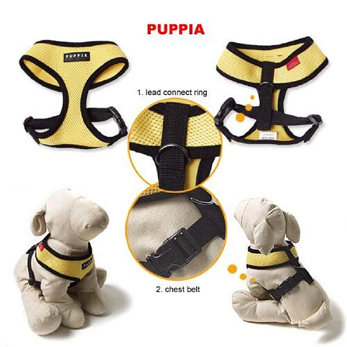 Puppia Harnais Jaune L
