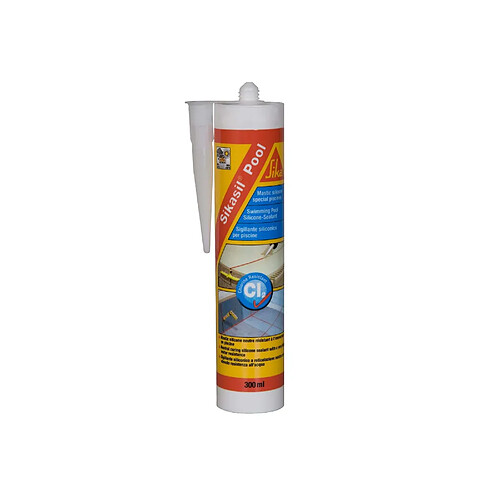 Sika Mastic silicone Sikasil Pool - Blanc