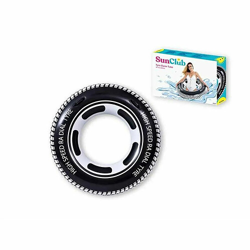 BigBuy Outdoor Roue Gonflable Sunclub - Noir