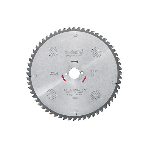 Metabo Lame de scie circulaire bois - 315 mm