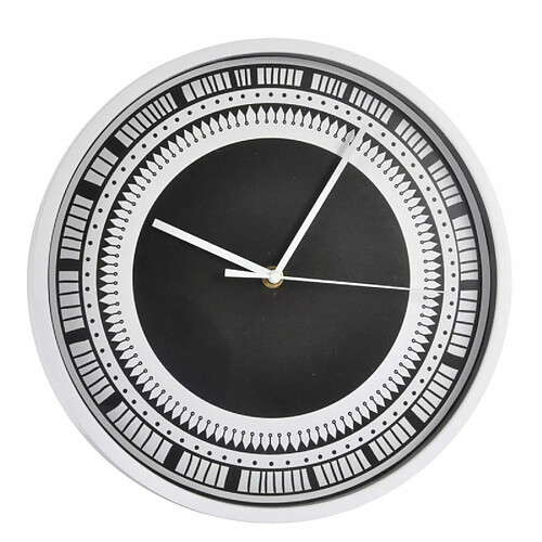 Paris prix horloge murale ronde - Noir