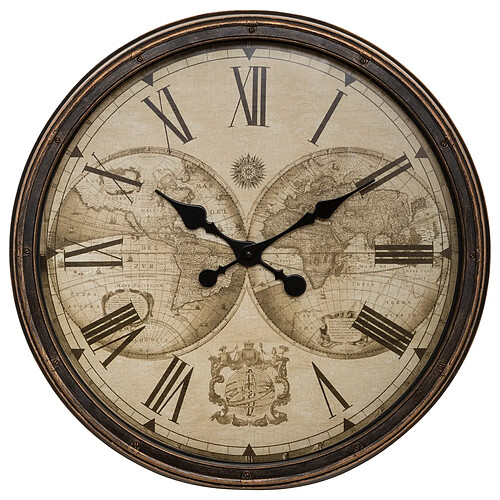 Atmosphera Horloge murale Tomy - Noir
