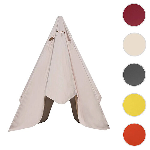 Mendler Toile pour parasol Florida - Crème-blanc