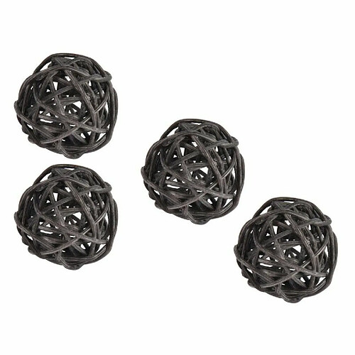 Paris Prix Boules Décoratives Rotin Gris