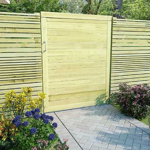 vidaXL Portail de jardin pin 125x100 cm