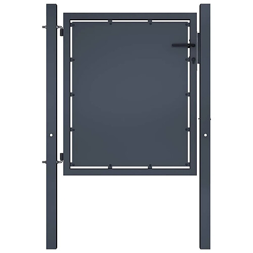 vidaXL Portail de jardin Acier 100x75 cm Anthracite