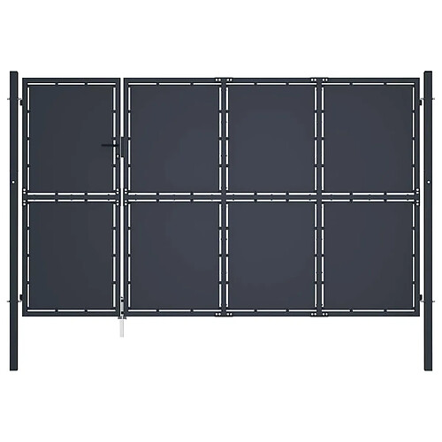 vidaXL Portail 350 x 150 cm Anthracite