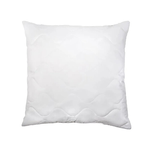 ABEIL Lot de 2 Oreillers a memoire de forme matelasses 60x60 cm blanc