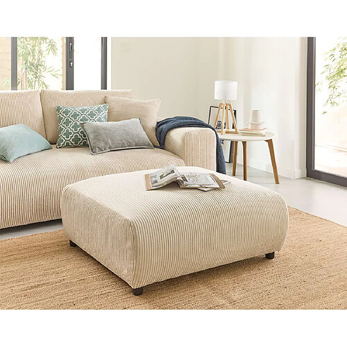 Lisa design pouf velours - Beige