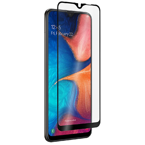 QDOS Samsung Galaxy A20e Protection Écran - Noir Transparent