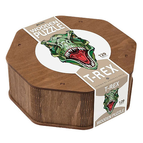 Youdoit Puzzle T-Rex - Bois - 129 Pièces