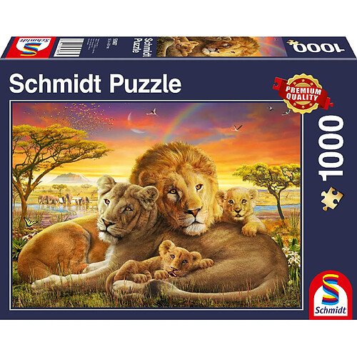 Schmidt spiele Puzzle 1000 pièces Lions