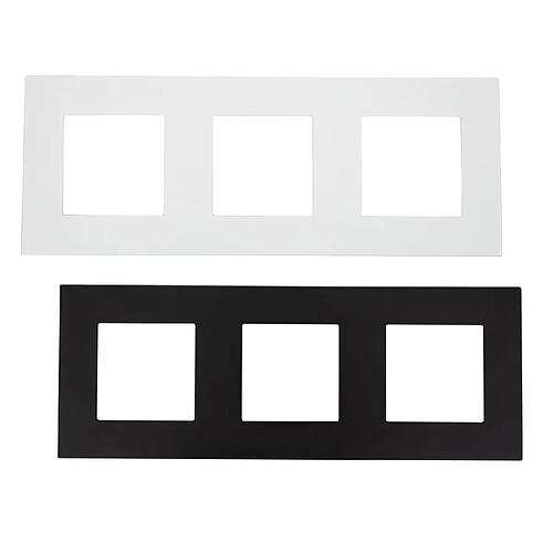 Ledkia Cadre PC 3 Emplacements Modern - Blanc