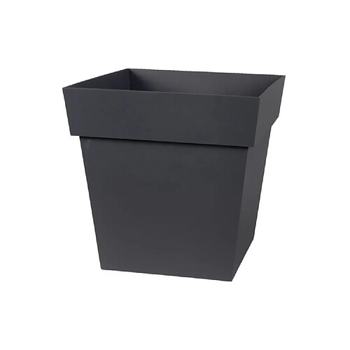 Eda plastiques pot de fleurs carré - Gris anthracite