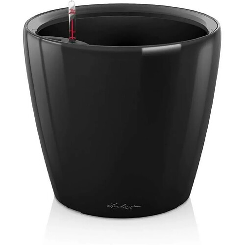 Pot de fleurs rond plastique - Noir