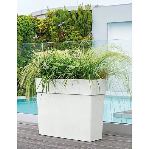 Deroma Jardinière rectangulaire - Blanc