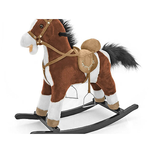 MILLY MALLY Cheval à bascule Mustang marron