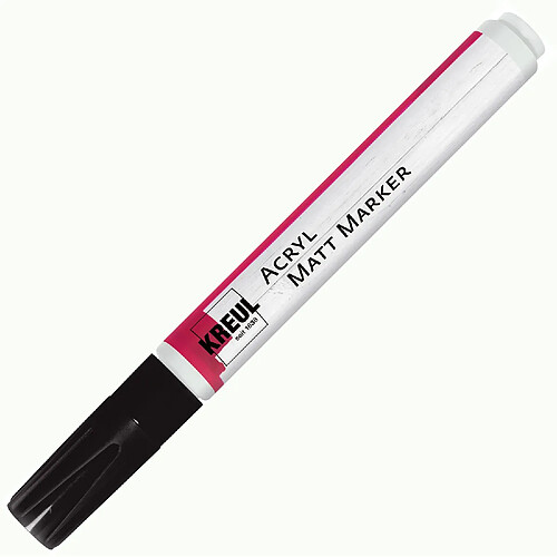 Kreul marqueur acrylique noir - 2 à 4 mm