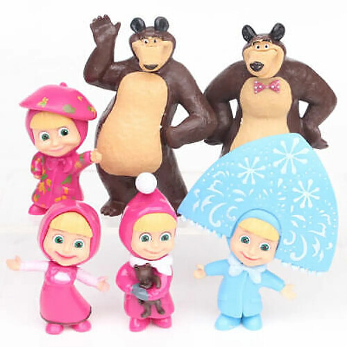 Figurines Masha et l’Ours - Pack de 6