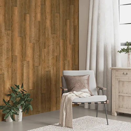 vidaXL Panneaux muraux Aspect bois