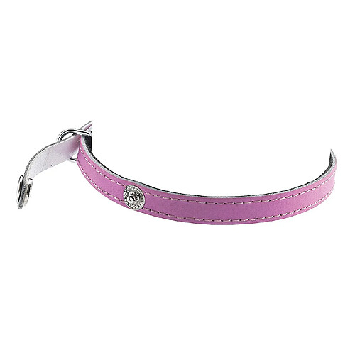 Bobby Collier Pour Chat Cuir Rouge