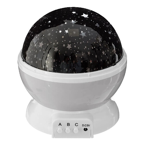 Atmosphera Veilleuse projecteur rotative étoile - Gris