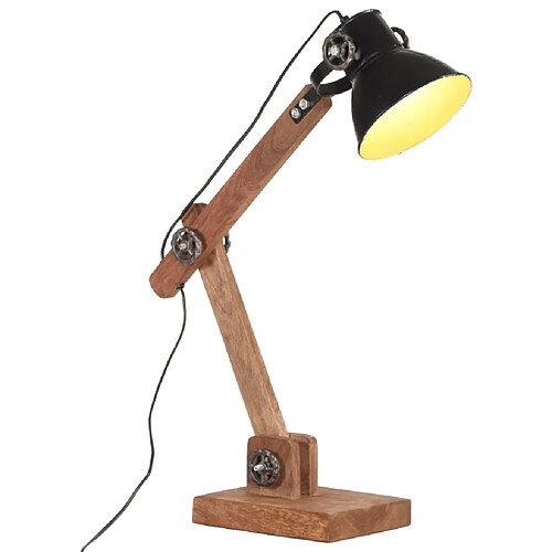 VidaXL Lampe de bureau industrielle - Noir