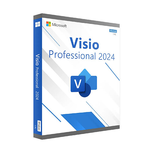 Microsoft Visio 2024 Professionnel (bind) - Licence à télécharger - Livraison rapide 7/7j