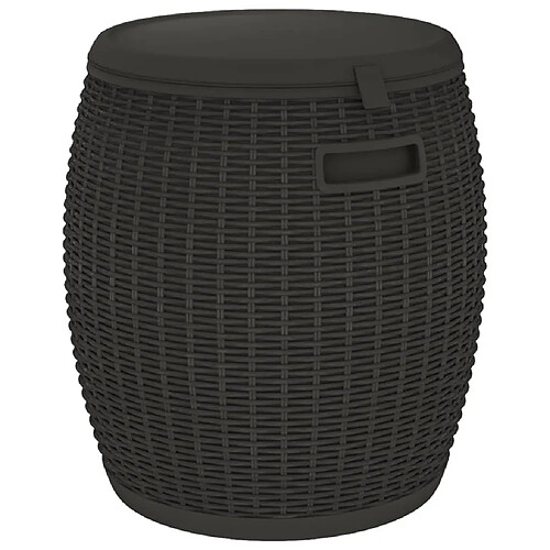 Helloshop26 Coffre de rangement extérieur - Noir