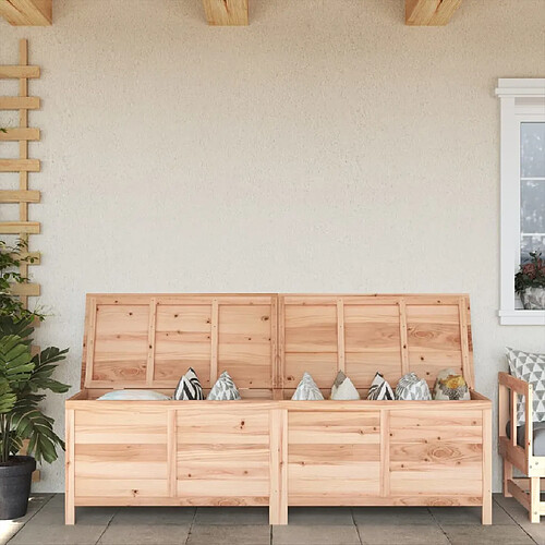 vidaXL Boîte de rangement 198,5x50x56,5 cm - Bois de sapin