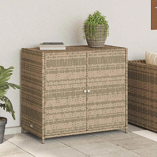 vidaXL Armoire rangement jardin 83x45 cm Beige