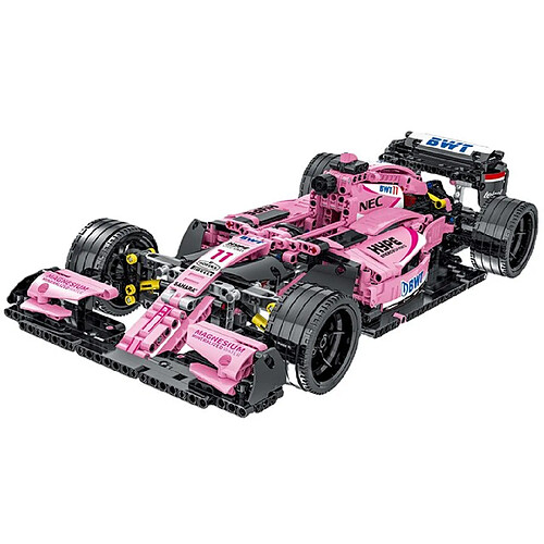 Voiture F1 à assembler en blocs - Rose