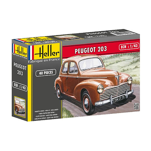Heller maquette voiture Peugeot 203 - 1/43
