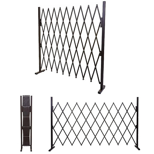 Mendler Grillage HWC-B34 Aluminium Marron