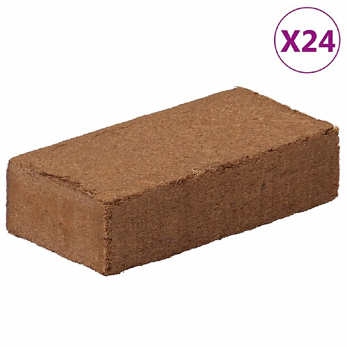 vidaXL Blocs de noix de coco 24 pcs - 15,6 kg