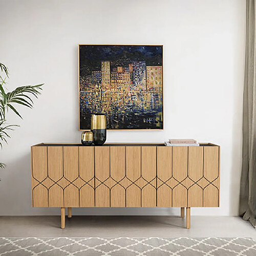 Mes Buffet bahut 3 portes - Naturel