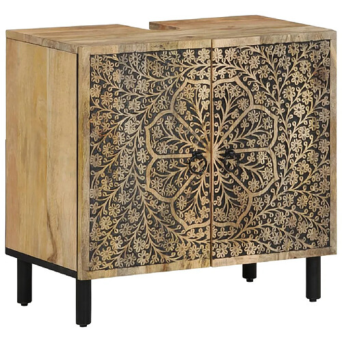 VidaXL Armoire de salle de bain bois manguier