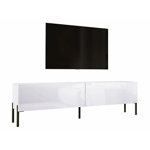 3xeliving Meuble TV moderne - Blanc mat