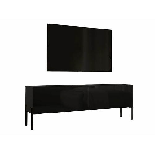 3xeliving meuble TV - Noir mat