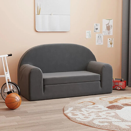 vidaXL Canapé-lit anthracite
