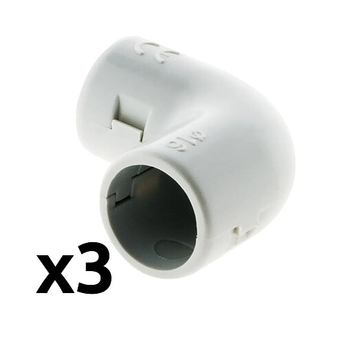 Zenitech équerre IRL pour conduits électriques - Ø16 mm